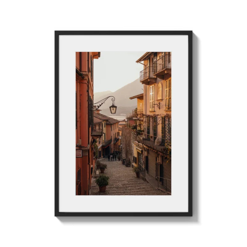 Framed Street Scene Fine Art Print - Framed Fine Art Prints