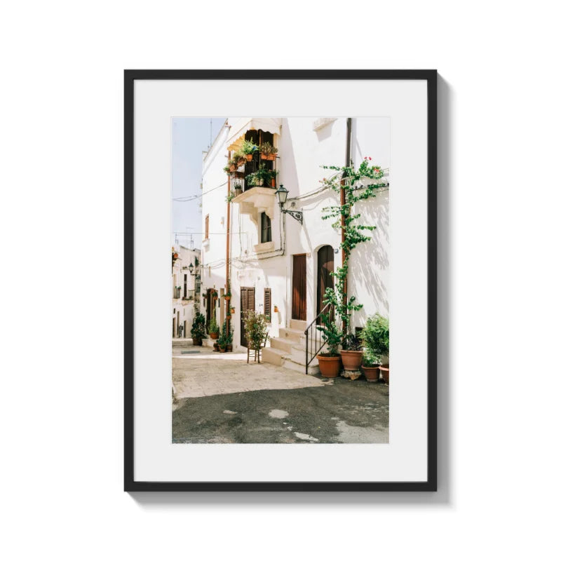 Framed Street Scene Fine Art Print - Framed Fine Art Prints