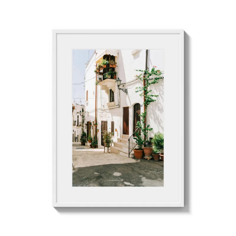 Framed Street Scene Fine Art Print - Framed Fine Art Prints