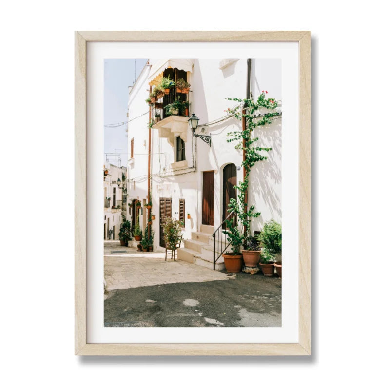 Framed Street Scene Fine Art Print - Framed Fine Art Prints