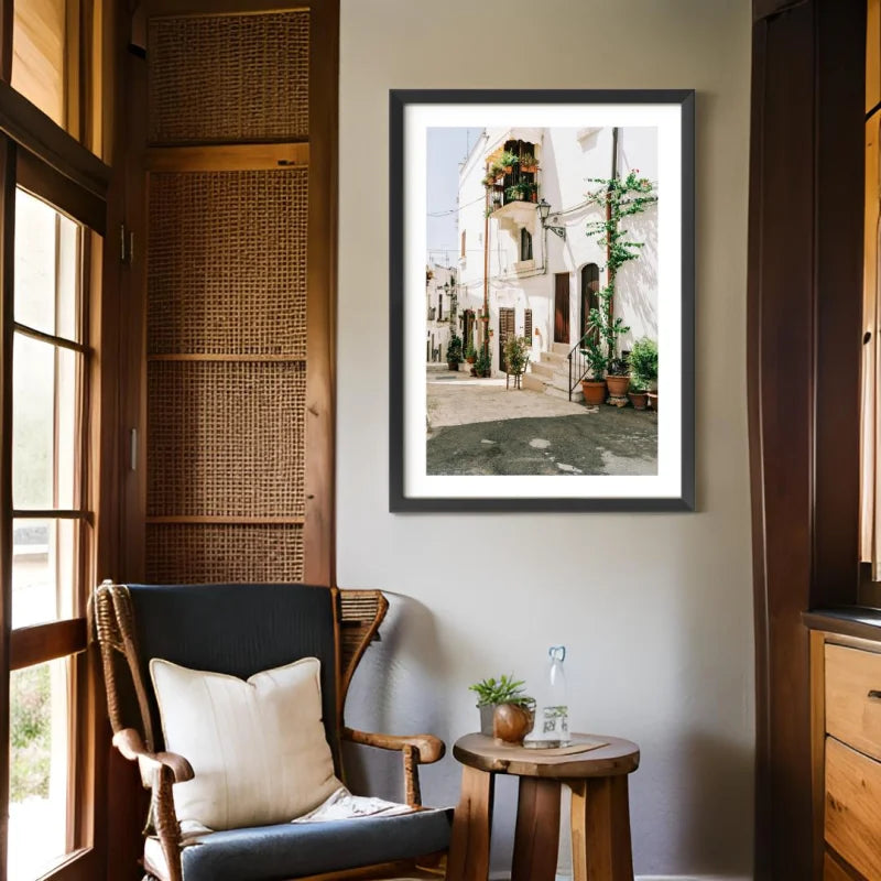 Framed Street Scene Fine Art Print - Framed Fine Art Prints
