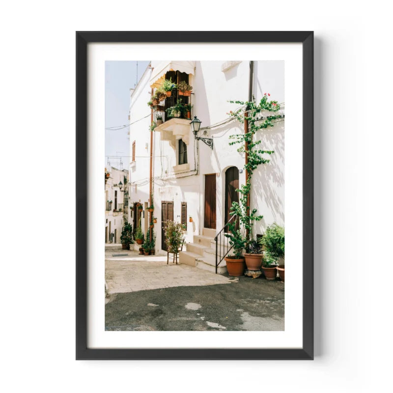 Framed Street Scene Fine Art Print - Framed Fine Art Prints