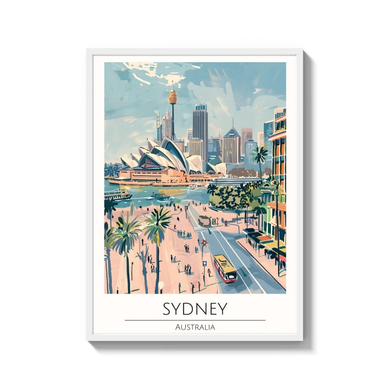 Framed Sydney Canvas Print World Tour Collection - Ready to Hang Canvas Prints