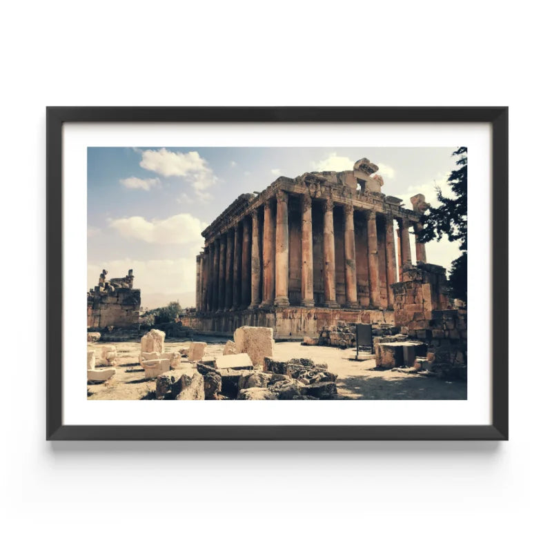 Framed Temple Ruins Fine Art Prints - Framed Fine Art Prints