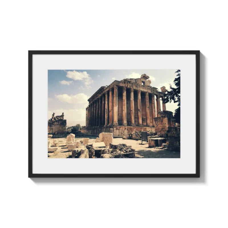 Framed Temple Ruins Fine Art Prints - Framed Fine Art Prints