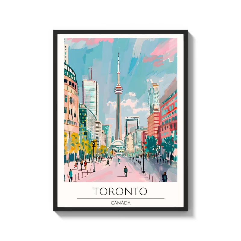 Framed Toronto Canvas Prints World Tour Collection - Ready to Hang Canvas Prints