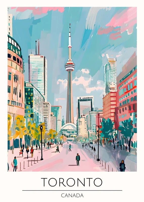 Framed Toronto Canvas Prints World Tour Collection - Ready to Hang Canvas Prints
