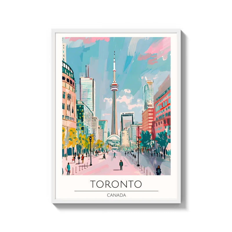 Framed Toronto Canvas Prints World Tour Collection - Ready to Hang Canvas Prints