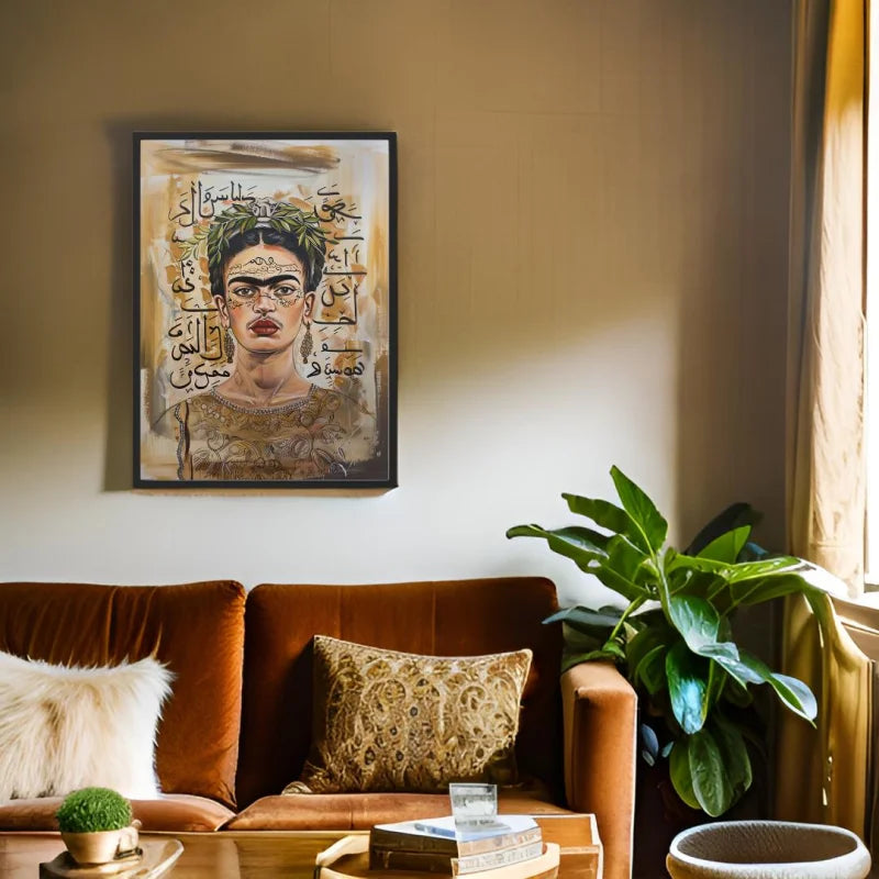Frida Kahlo Arabic Canvas Prints - Ready to Hang Canvas Prints