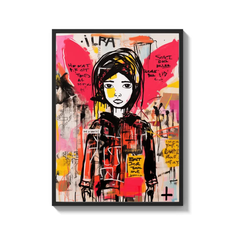 Graffiti Girl Canvas Prints Breaking Borders Art - Ready to Hang Canvas Prints