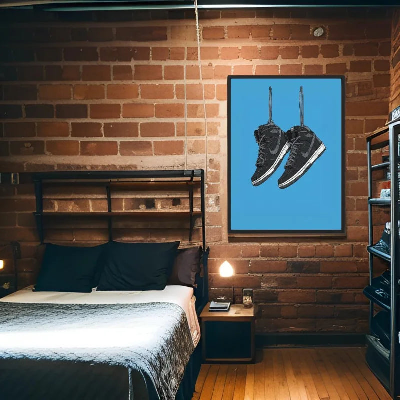 Hanging Sneakers Canvas Prints for Wall Art - Ready to Hang Canvas Prints