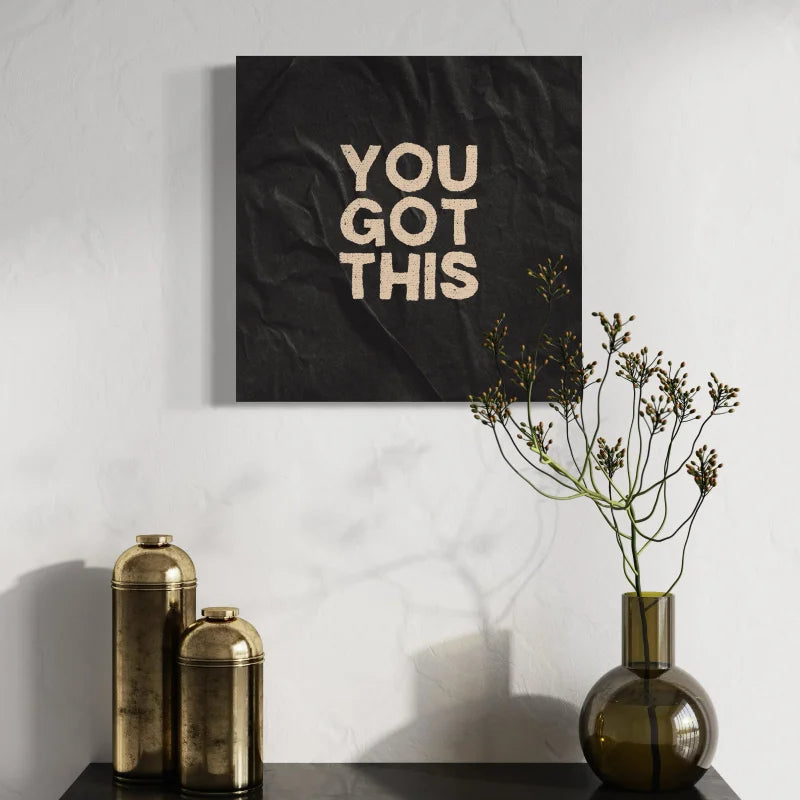 Inspirational Typography Canvas Prints for Walls - Typography & Word Art