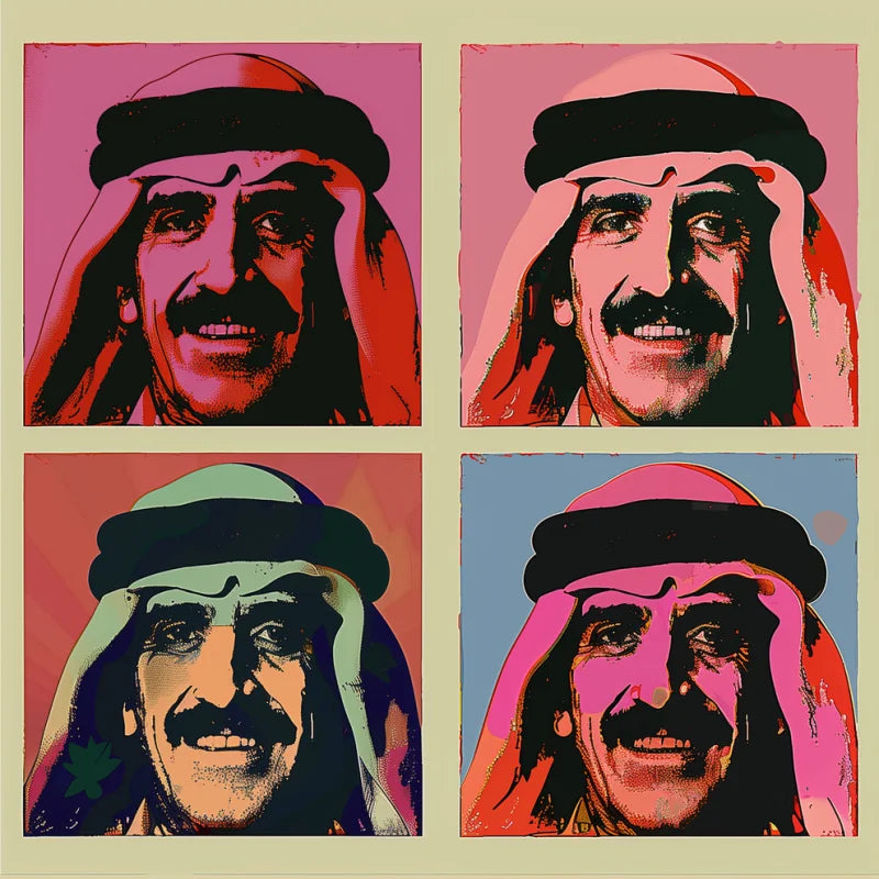 Keffiyeh Man Pop Art Canvas Prints - Pop Art