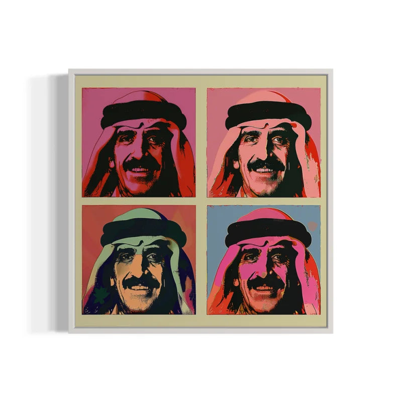 Keffiyeh Man Pop Art Canvas Prints - Pop Art