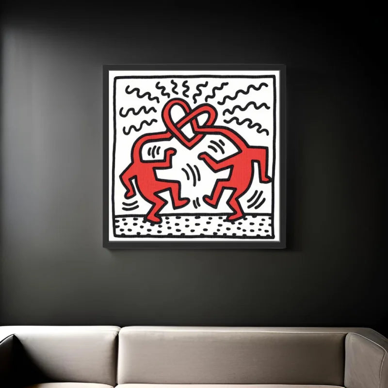 Keith Haring Style Canvas Prints - Pop Art