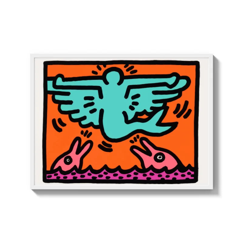 Keith Haring Style Canvas Prints - Ready to Hang Canvas Prints