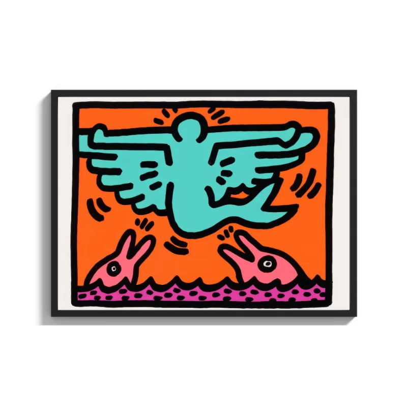 Keith Haring Style Canvas Prints - Ready to Hang Canvas Prints