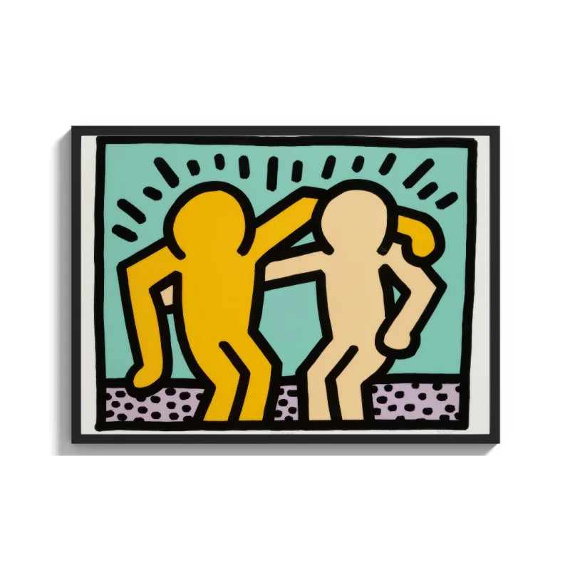 Keith Haring Style Canvas Prints - Ready to Hang Canvas Prints