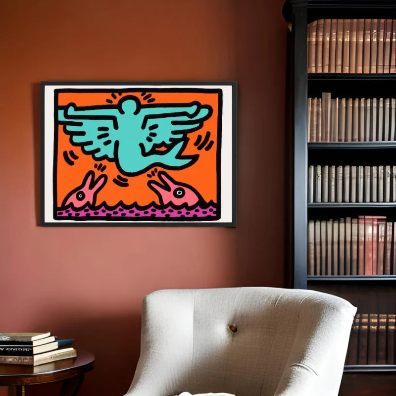 Keith Haring Style Canvas Prints - Ready to Hang Canvas Prints