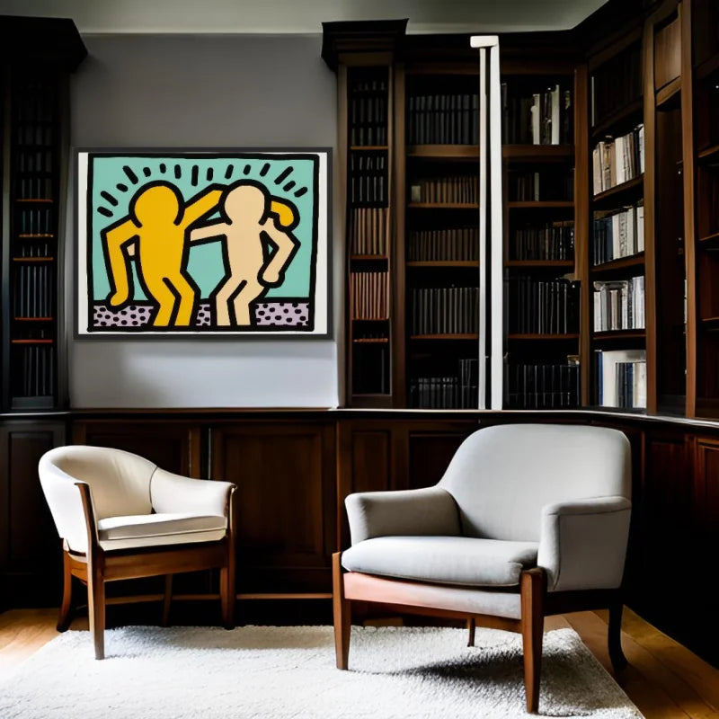 Keith Haring Style Canvas Prints - Ready to Hang Canvas Prints