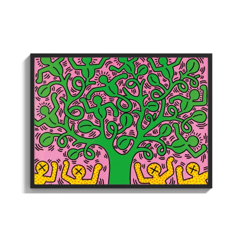 Keith Haring Tree Canvas Prints - Ready to Hang Canvas Prints