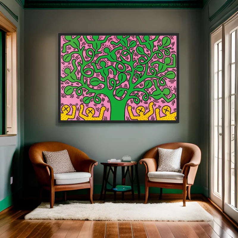 Keith Haring Tree Canvas Prints - Ready to Hang Canvas Prints
