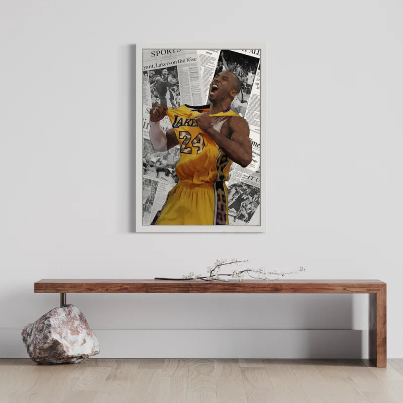 Kobe Bryant Canvas Prints Framed Art - Ready to Hang Canvas Prints