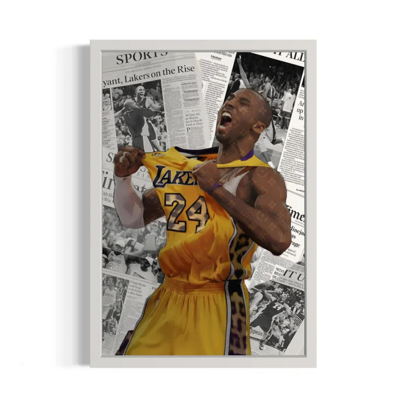 Kobe Bryant Canvas Prints Framed Art - Ready to Hang Canvas Prints
