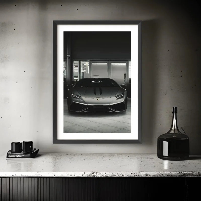 Lamborghini Fine Art Print Framed - Luxury & Lifestyle (Framed Fine Art)