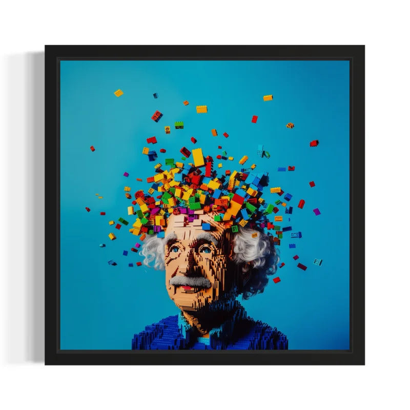Lego Einstein Pop Art Canvas Prints - Pop Art