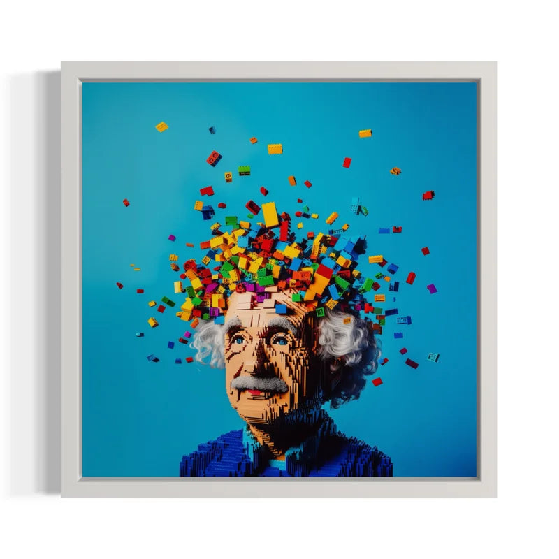 Lego Einstein Pop Art Canvas Prints - Pop Art