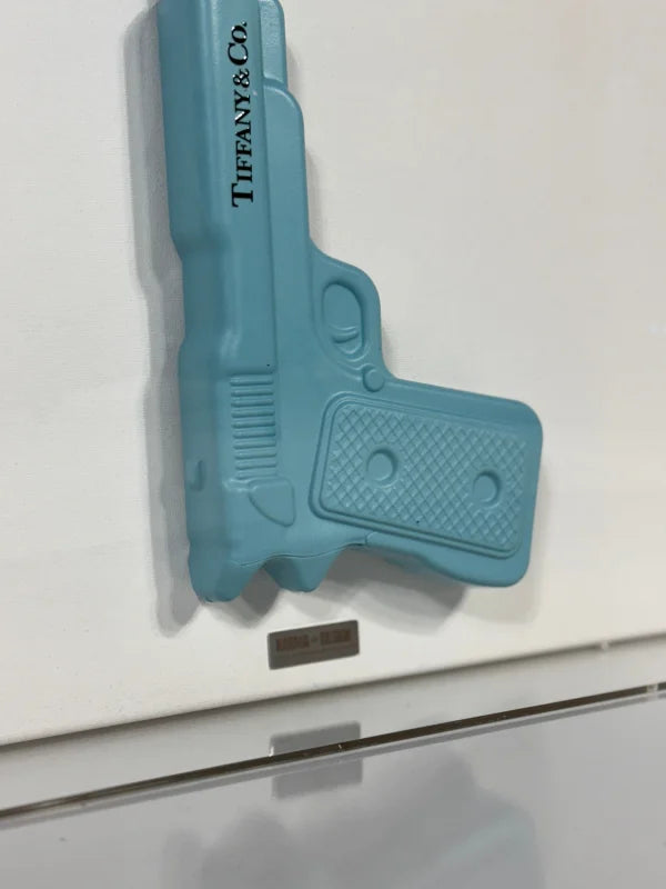 Lethal Bloom Home Decor: Tiffany Gun with Flowers - Home Decor