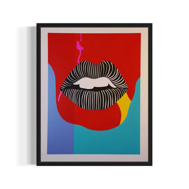 Lips Pop Art Canvas Prints Ready to Hang - Ready to Hang Canvas Prints