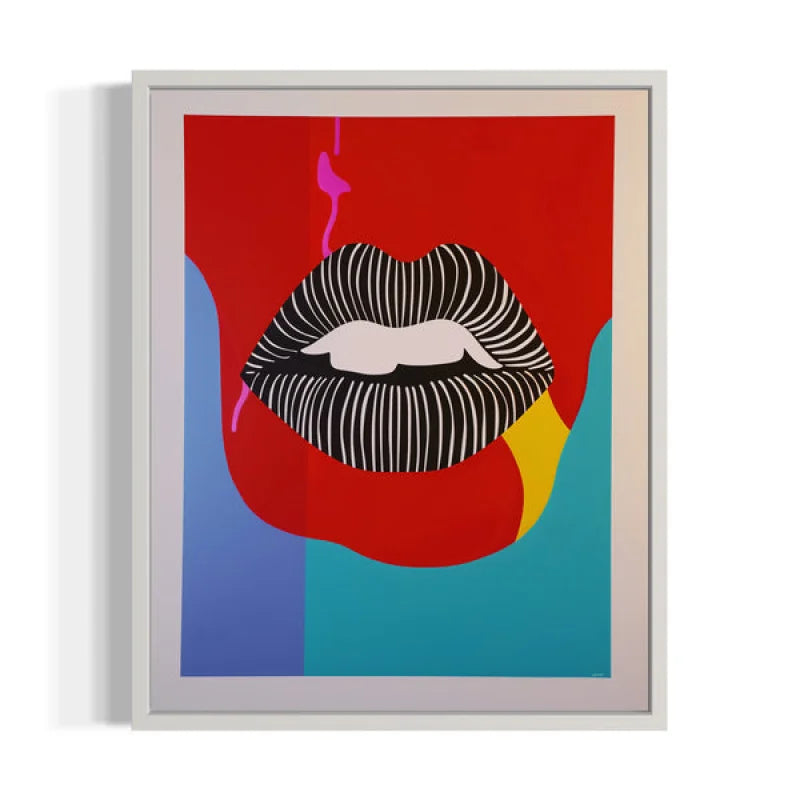 Lips Pop Art Canvas Prints Ready to Hang - Ready to Hang Canvas Prints