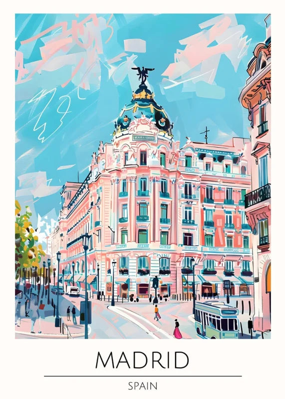 Madrid Canvas Prints World Tour Collection - Ready to Hang Canvas Prints