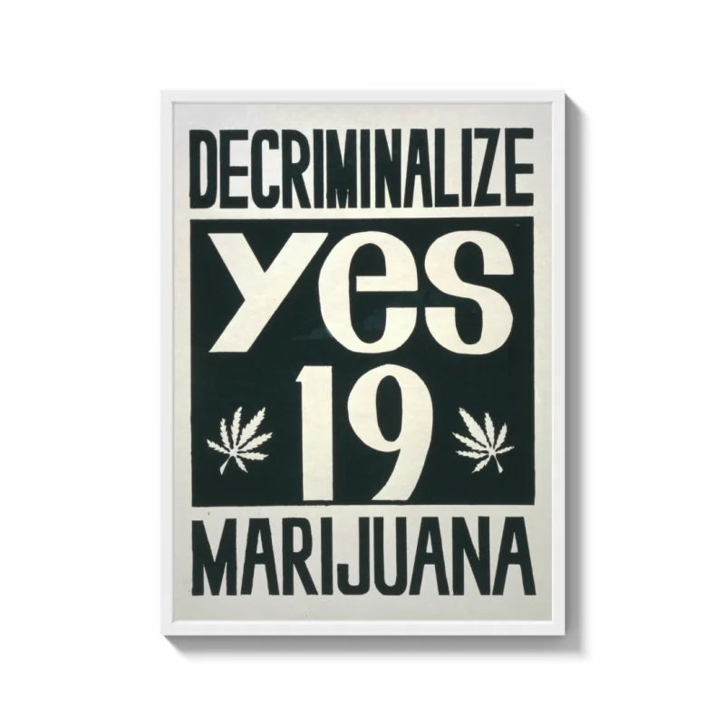 Marijuana Legalization Framed Canvas Prints - Ready to Hang Canvas Prints