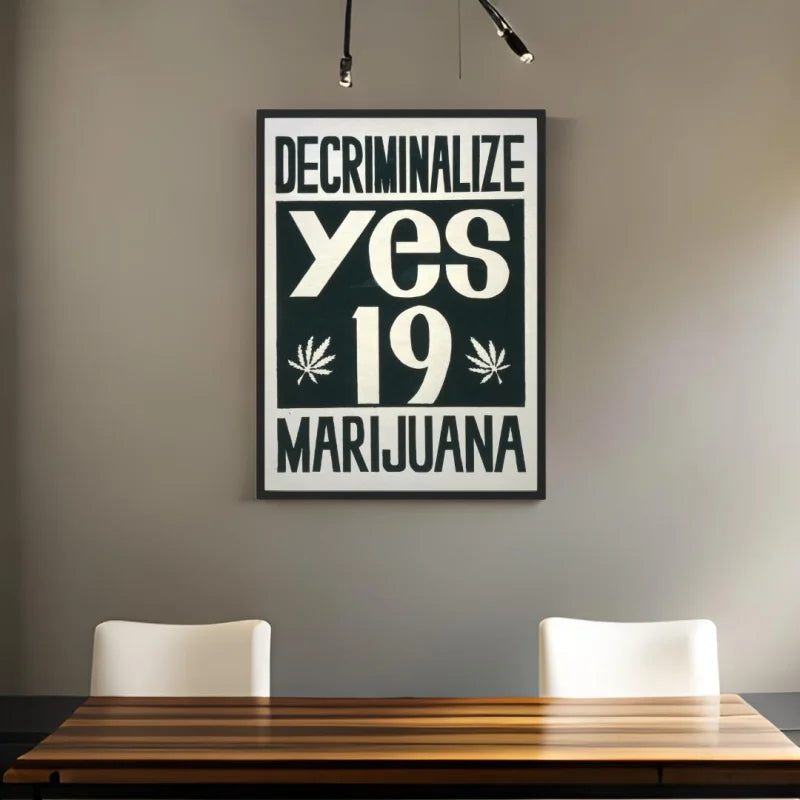 Marijuana Legalization Framed Canvas Prints - Ready to Hang Canvas Prints