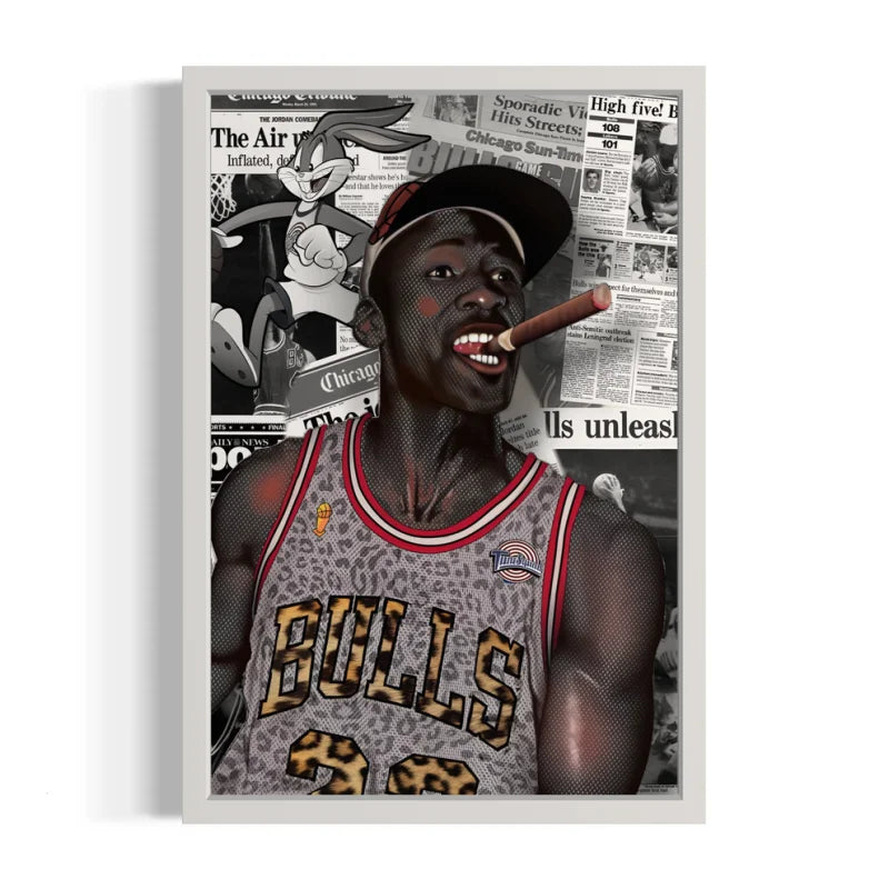 Michael Jordan Bugs Bunny Canvas Prints - Ready to Hang Canvas Prints