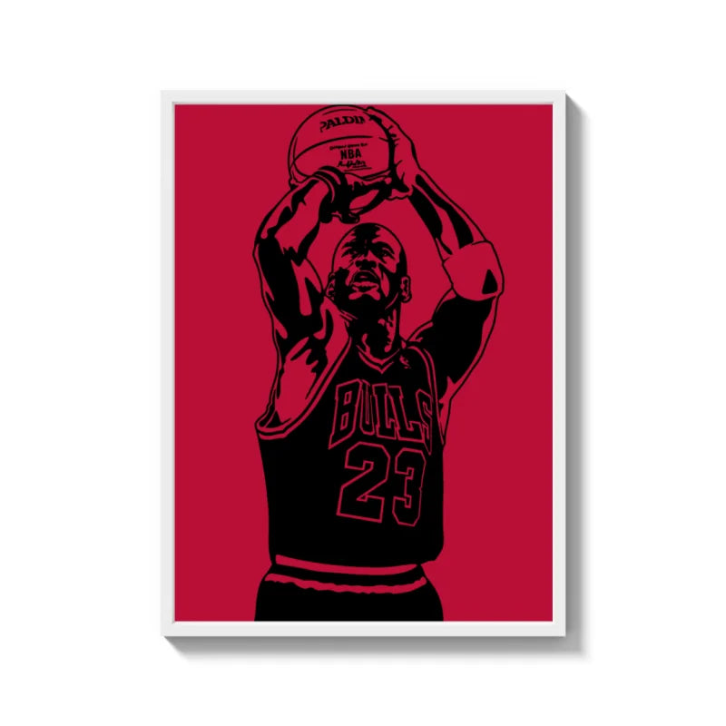 Michael Jordan Canvas Prints Framed Art - Ready to Hang Canvas Prints