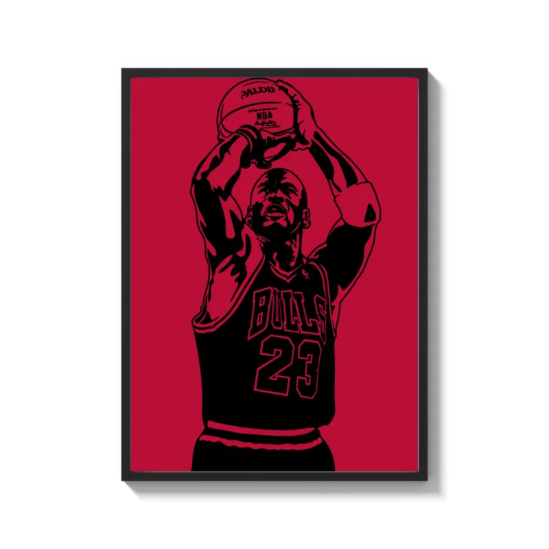 Michael Jordan Canvas Prints Framed Art - Ready to Hang Canvas Prints