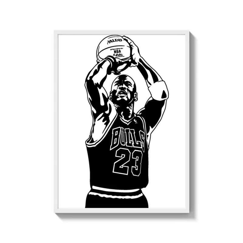 Michael Jordan Canvas Prints Illustration - Ready to Hang Canvas Prints