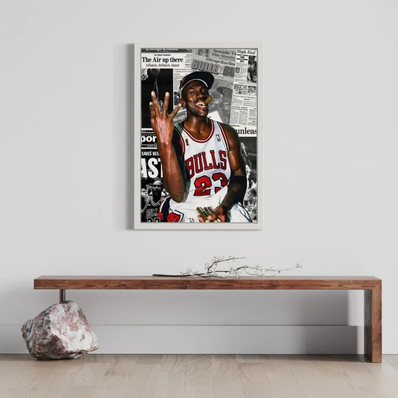 Michael Jordan Framed Canvas Prints - Ready to Hang Canvas Prints