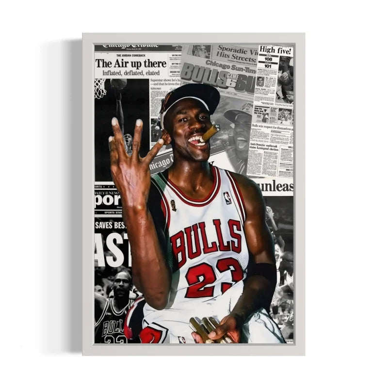 Michael Jordan Framed Canvas Prints - Ready to Hang Canvas Prints