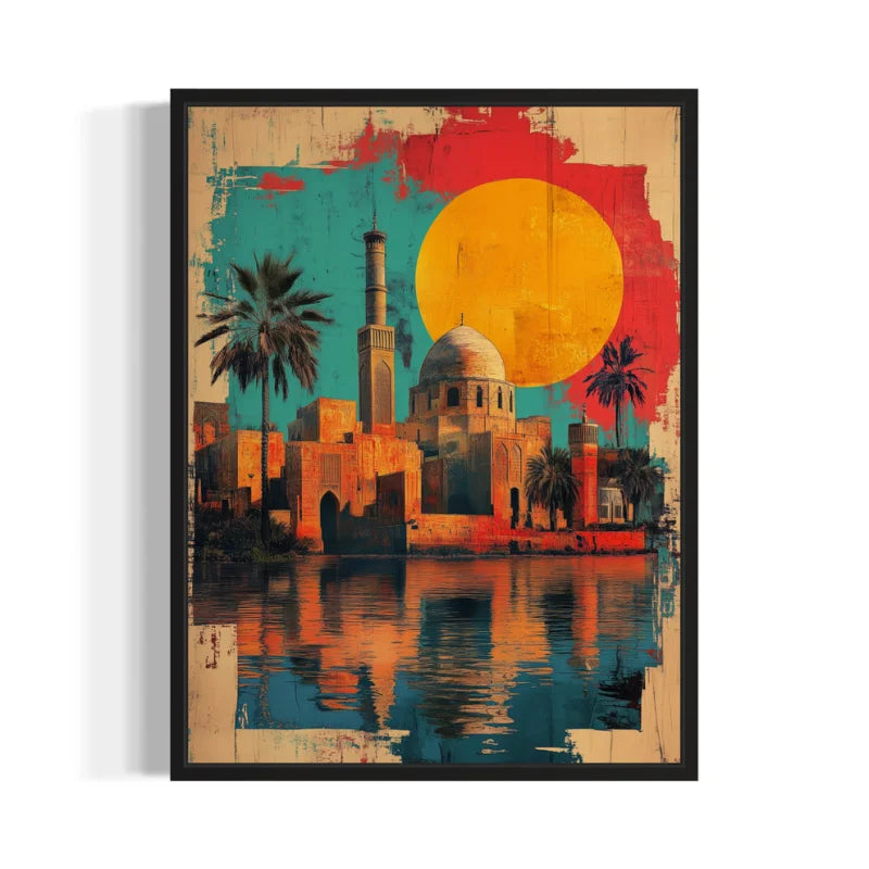 Middle Eastern Cityscape Canvas Prints Breaking Borders - Ready to Hang Canvas Prints