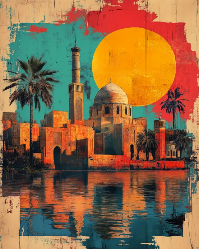 Middle Eastern Cityscape Canvas Prints Breaking Borders - Ready to Hang Canvas Prints