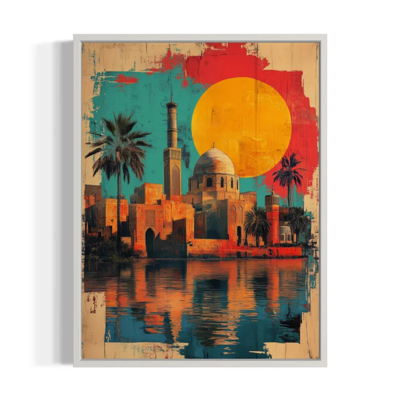 Middle Eastern Cityscape Canvas Prints Breaking Borders - Ready to Hang Canvas Prints