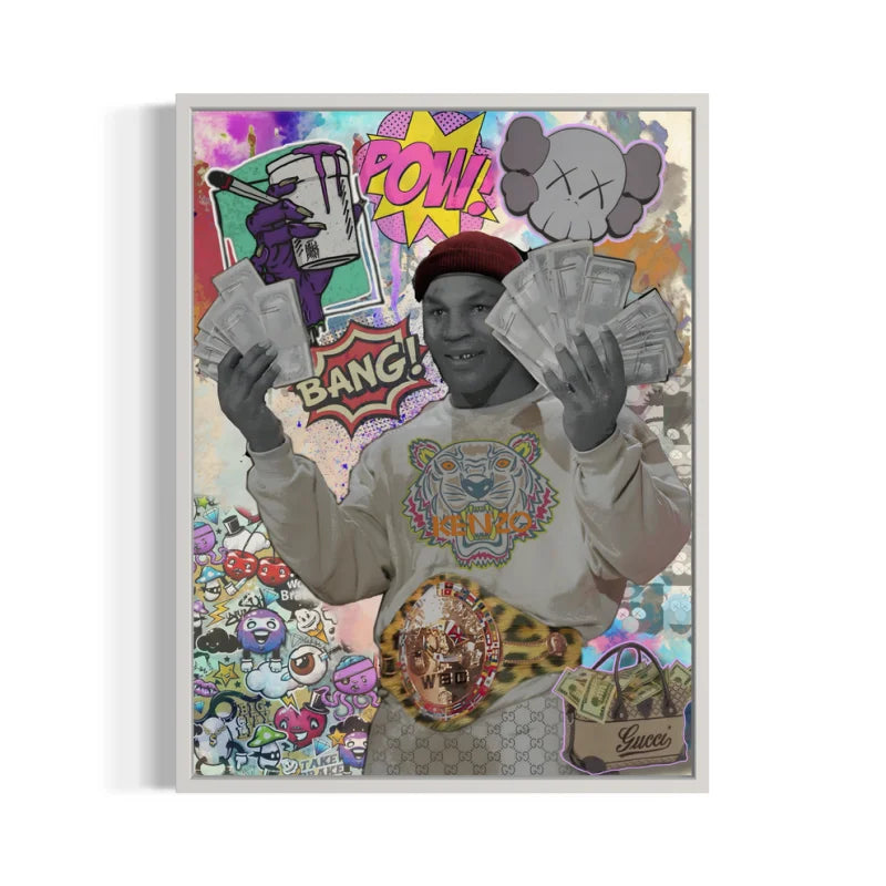 Mike Tyson Canvas Prints Collage - Ready to Hang Canvas Prints