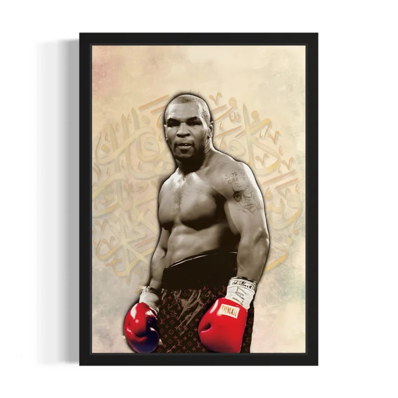 Mike Tyson Canvas Prints Framed Portrait - Ready to Hang Canvas Prints