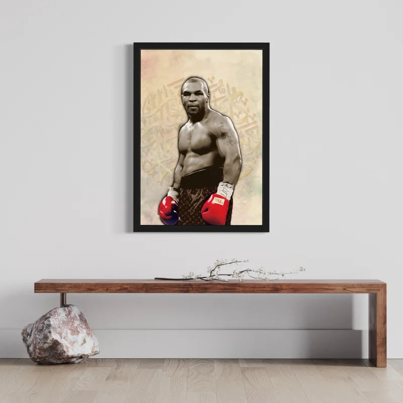 Mike Tyson Canvas Prints Framed Portrait - Ready to Hang Canvas Prints