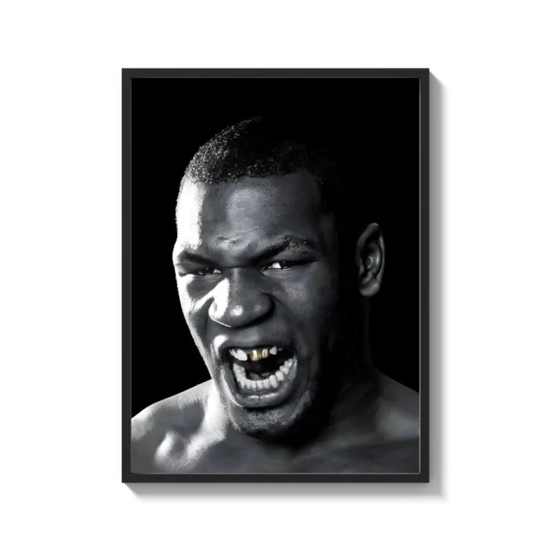 Mike Tyson Framed Canvas Prints Portrait - Ready to Hang Canvas Prints